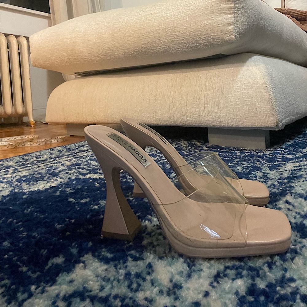 Steve Madden Clear Sandal Heels